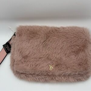 Victoria's Secret Blush Faux Fur Wristlet